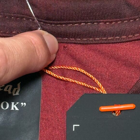 Roark Motorhead Mathis Core Active Tee Red Black Size S NWT $75 MSRP - Picture 5 of 11